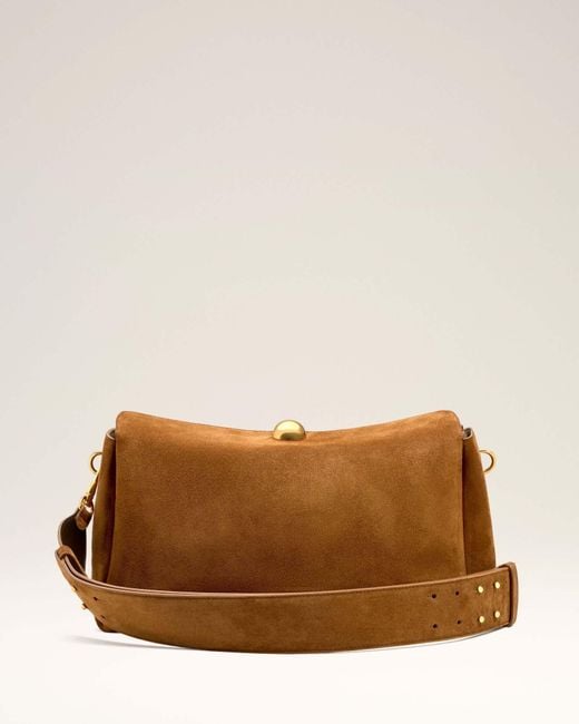AMI Brown Carrousel Medium Shoulder Bag for men