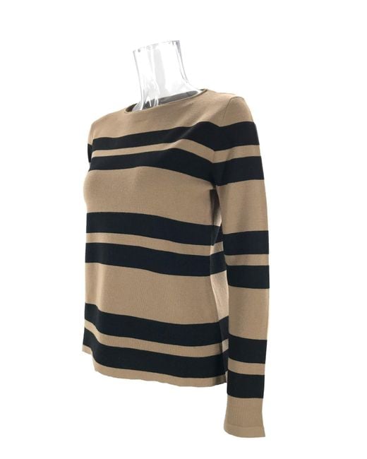 Weekend by Maxmara Black Striped Sweater