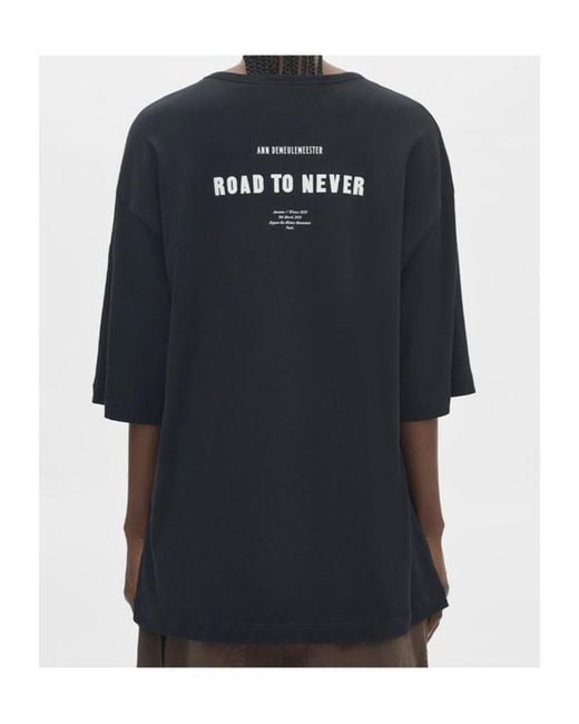 Ann Demeulemeester Blue Short-Sleeved T-Shirt