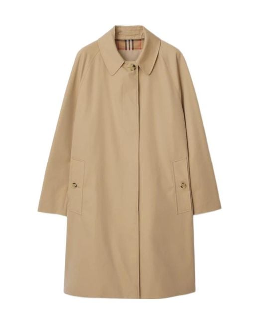 Burberry Natural Long Sleeved Trench Coat