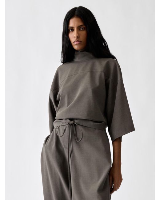 Jacquemus Black Tie-Front Top