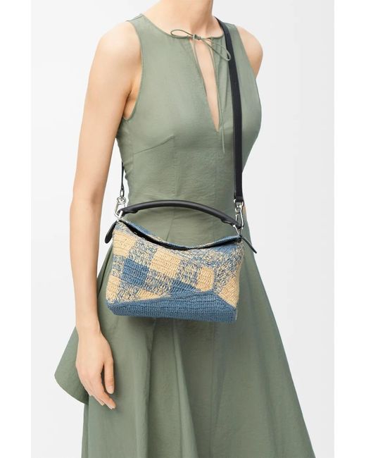 Loewe Blue Small Puzzle Edge Bag