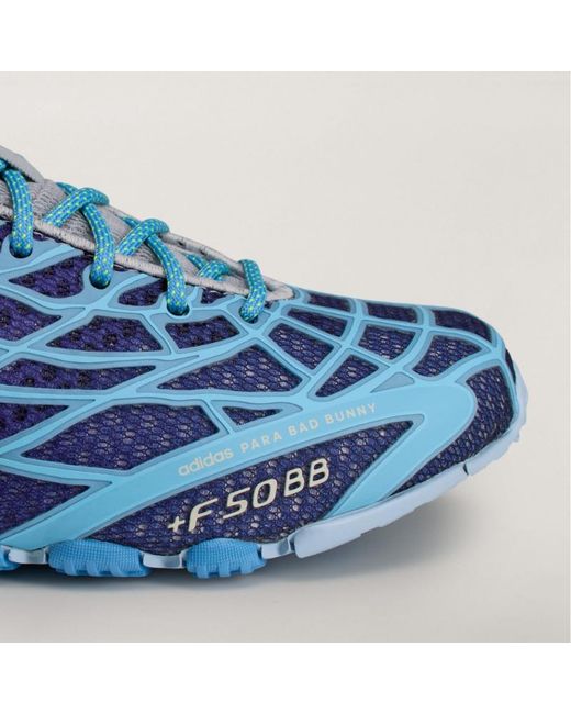 Adidas Blue X Bad Bunny F50 Ghost Sprint Sneakers for men