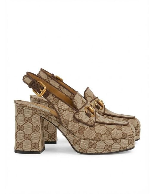 Gucci Brown Horsebit Mules