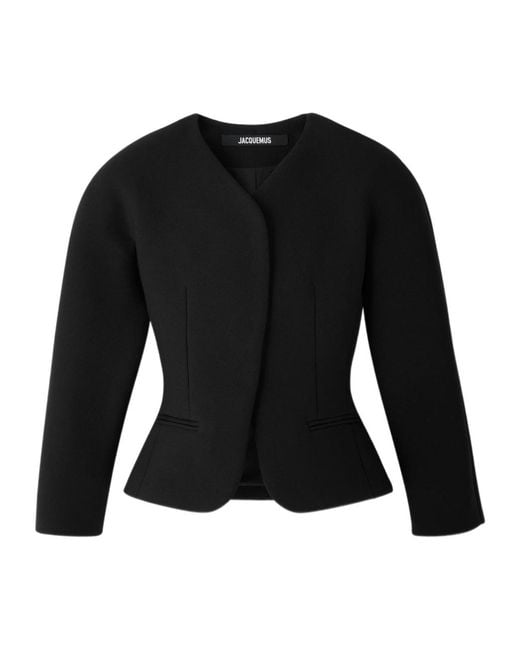 Jacquemus Black The Mini Ovalo Jacket