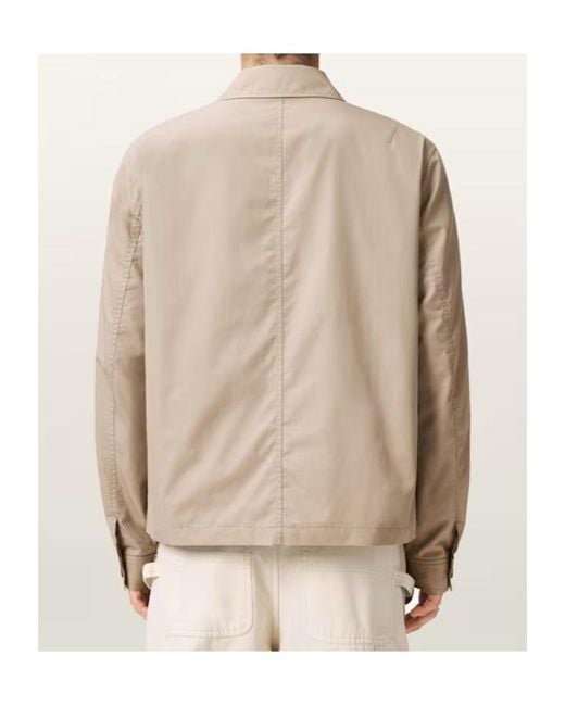 AllSaints Natural Trey Zip-Up Jacket for men