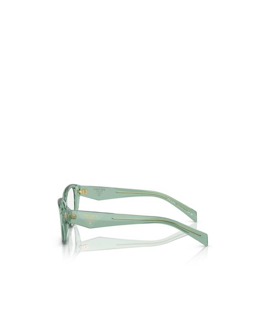 Prada Metallic Eyewear Cat-Eye Glasses