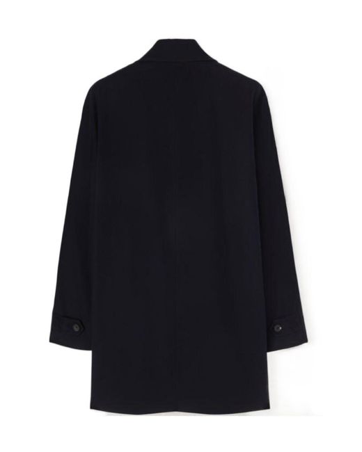 Loro Piana Blue Single-Breasted Coat for men