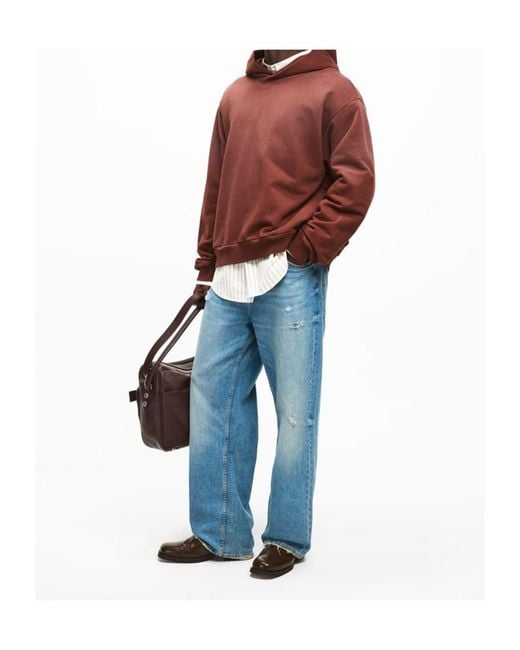 Acne Brown Logo Hoodie for men