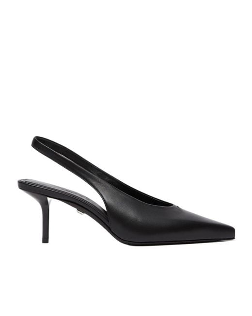 Max Mara Black Pointed-Toe High-Heeled Sandals
