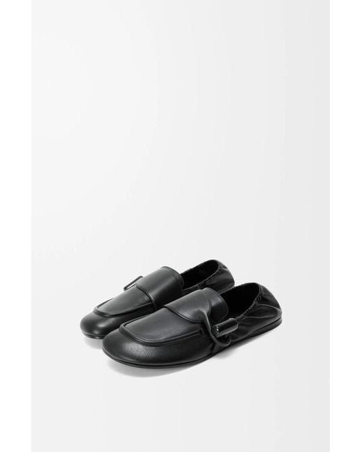Loewe Black Toggle Loafers