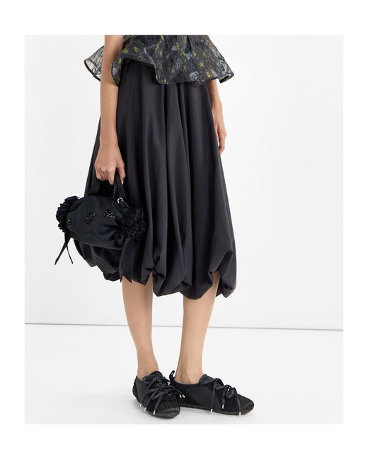 Simone Rocha Black Ballerina Grip Low-Top Sneakers