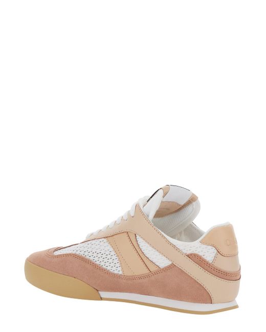 Chloé Natural Chloé Kick Lace-Up Sneakers