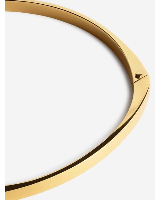 Totême  Metallic Totême Logo Engraved Signature Necklace