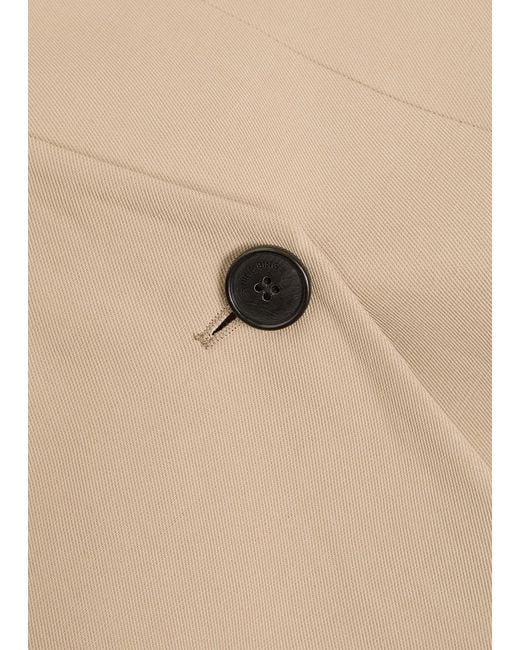 Anine Bing Natural V-Neck Woven Suit Jacket