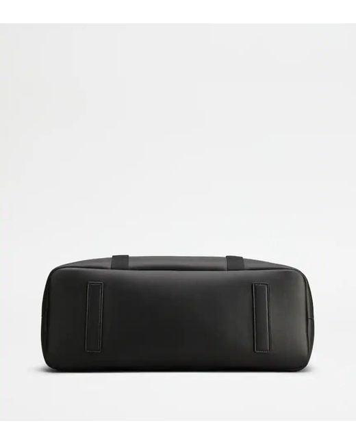 Tod's Black Logo Trim Tote Bag for men