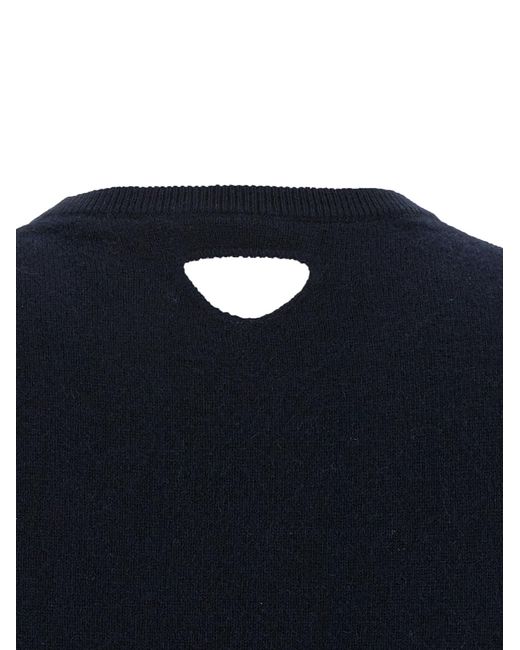 Prada Blue Crewneck Short-Sleeved Jumper