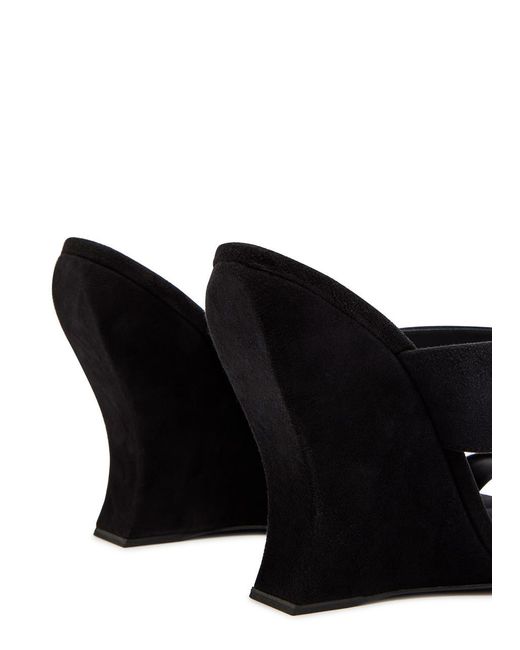 Alaïa Black Suede Mules