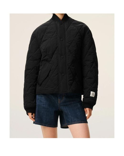 AMI Black Ami Padded Jacket for men