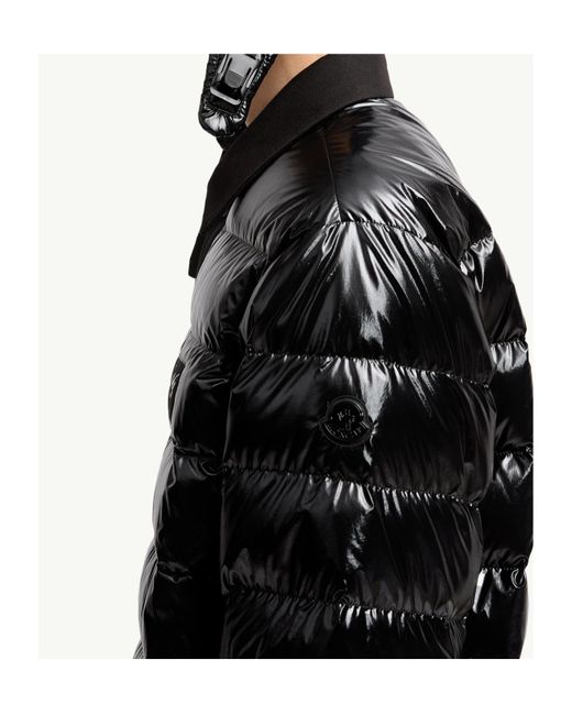 Moncler Black Long-Sleeved Down Jacket for men