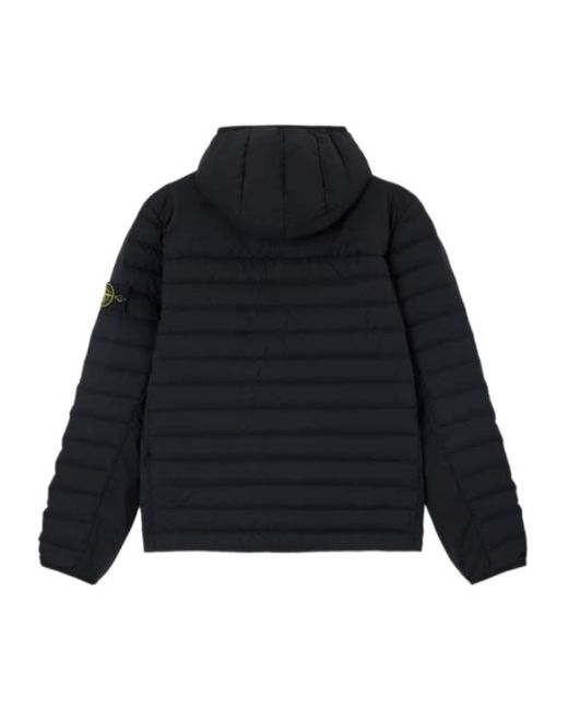 Stone Island Blue Down Jacket for men