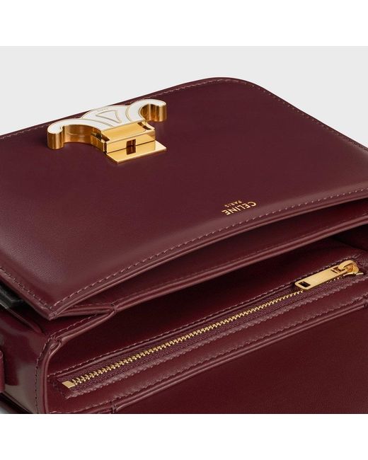 Céline Purple Teen Triomphe Bag