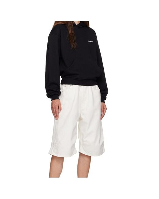 Coperni Black Logo-Print Hoodie