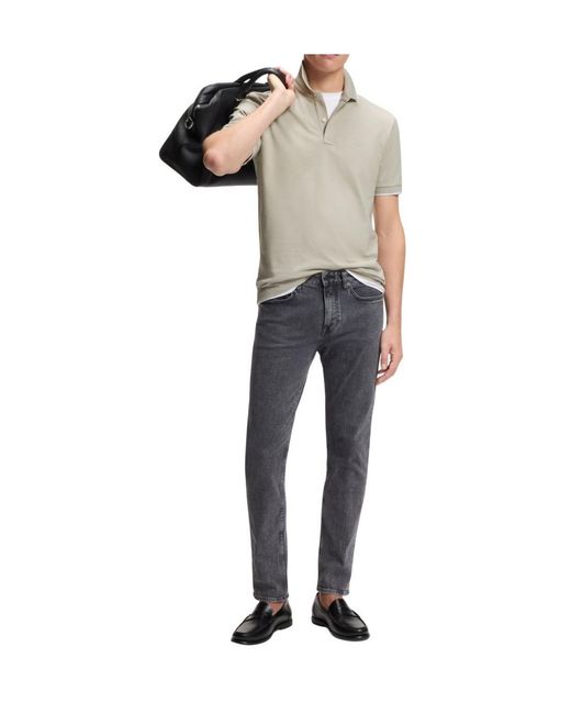 Boss White Boss Logo Trim Polo Shirt for men