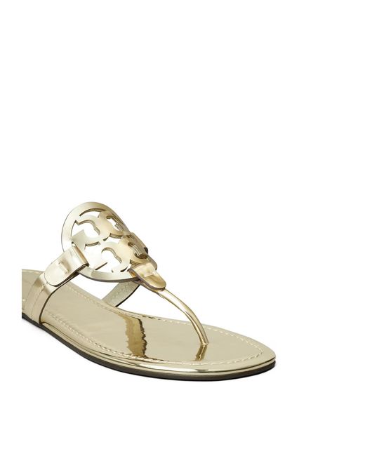 Tory Burch White Logo Flip-Flops