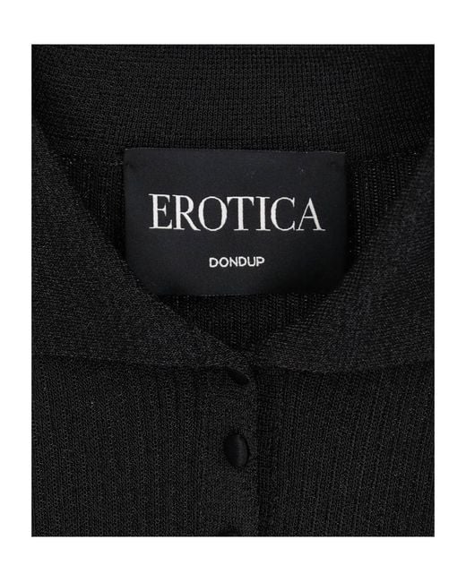 Dondup Black Long-Sleeved Buttoned Top