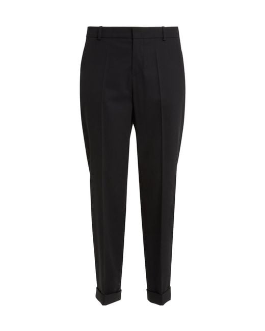 Balmain Black Virgin Wool Tailored Trousers for men