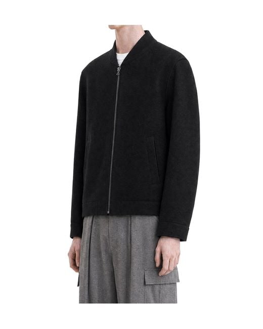 Harris Wharf London Black Long-Sleeve Casual Jacket for men