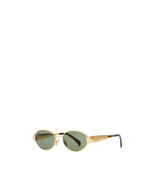 Céline Metallic Round-Frame Sunglasses