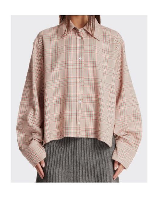Jil Sander Natural Checked-Pattern Button-Down Shirt