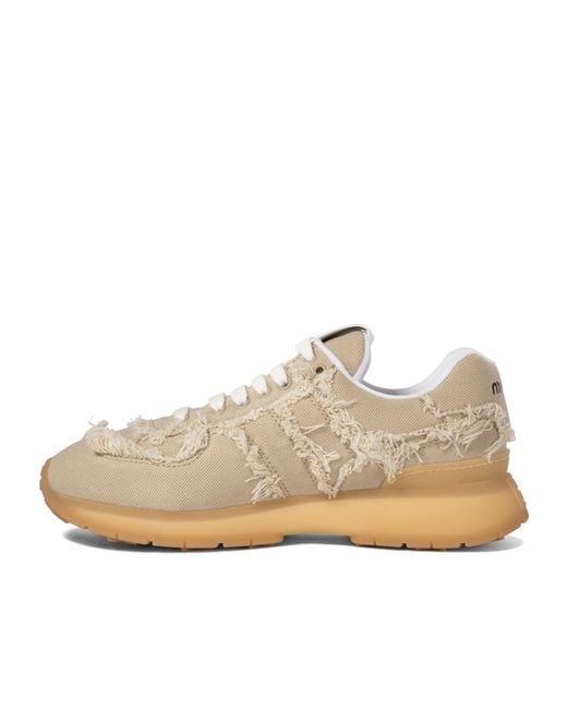 Miu Miu Natural Laced Sneakers