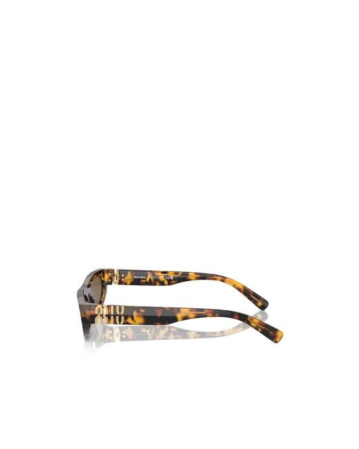 Miu Miu White Eyewear Cat-Eye Sunglasses