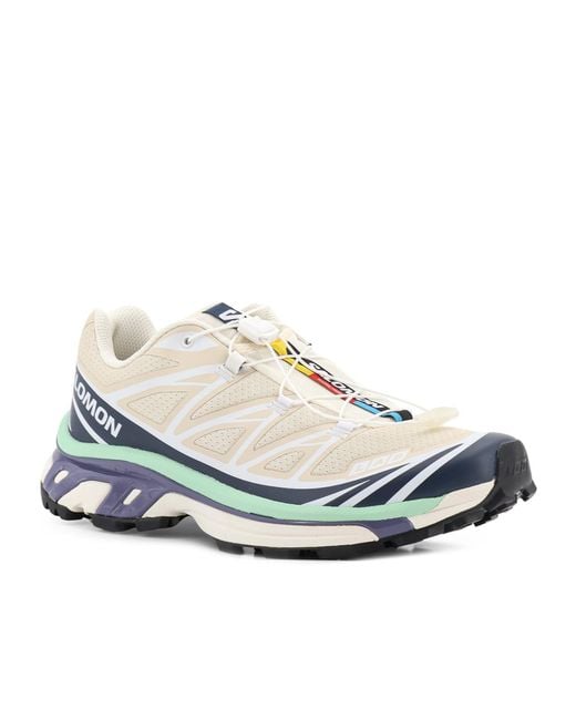 Salomon Lab White Salomon Panelled Sneakers for men