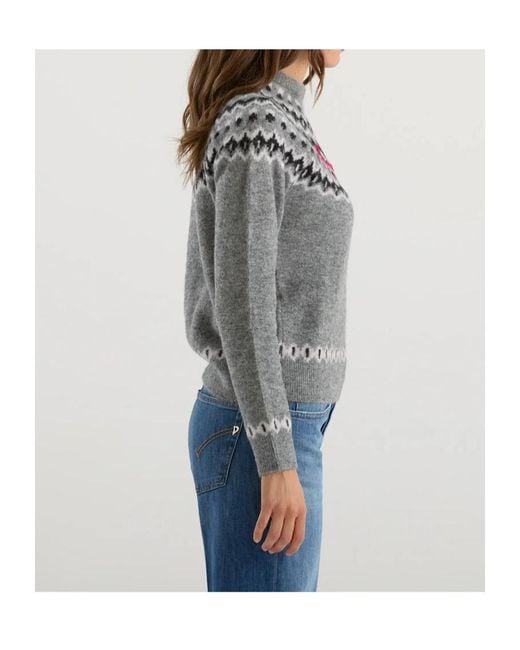 Mc2 Saint Barth Gray Long-Sleeved Sweater