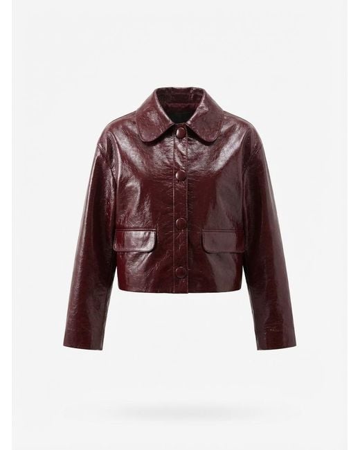 Self-Portrait Red Cropped Jacket