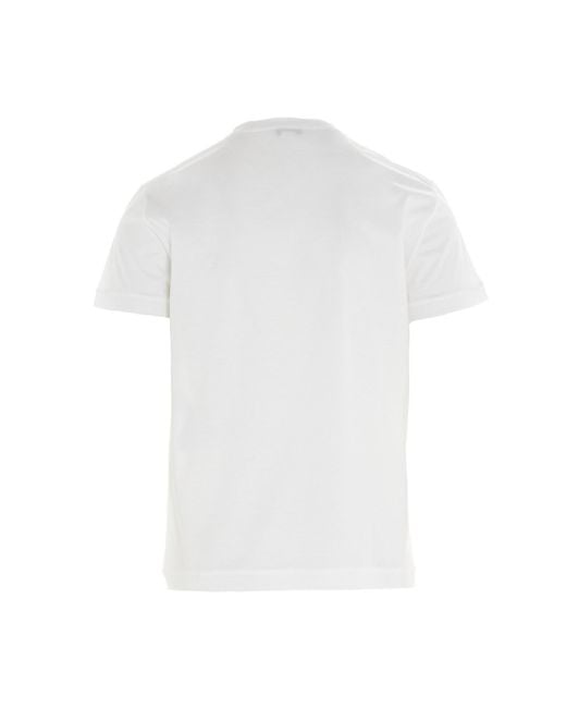 McQueen White Logo Embroidered T-Shirt for men