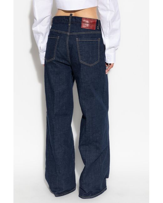DSquared² Blue Dark Rinse Wash Traveller Jeans