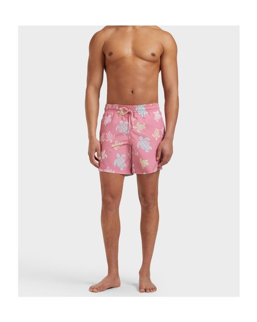 Vilebrequin Red Elastic Waist Shorts for men