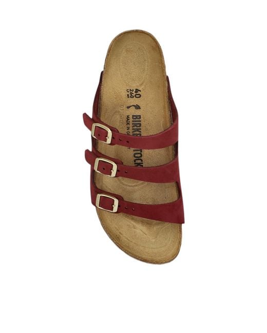 Birkenstock Brown Florida Fresh Triple-Strapped Slides
