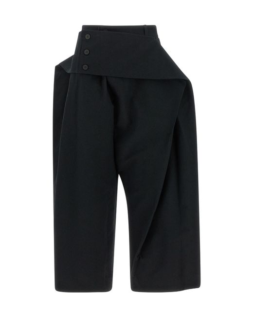 Issey Miyake Black Grainy Pants