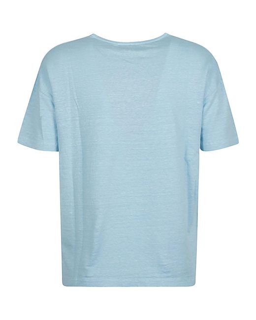 Baserange Blue Plain Jersey T-Shirt