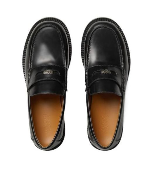 Gucci Black Removable Detail Loafers for men