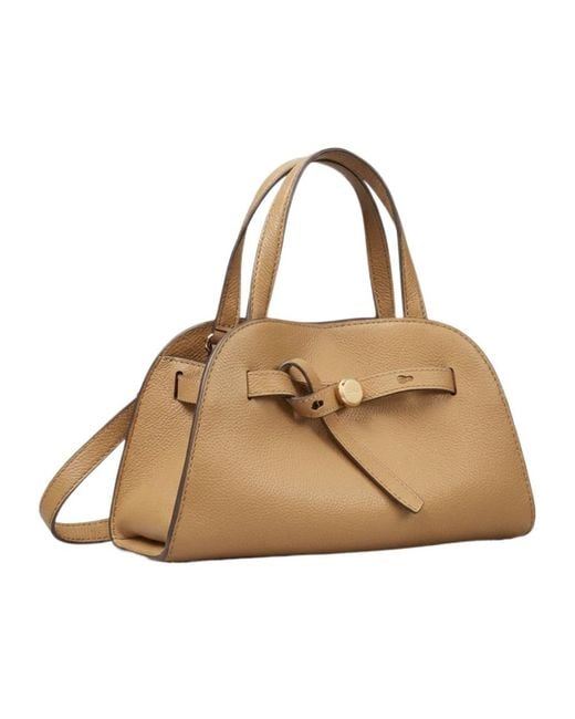 Tory Burch Natural Dual-Handle Shoulder Bag