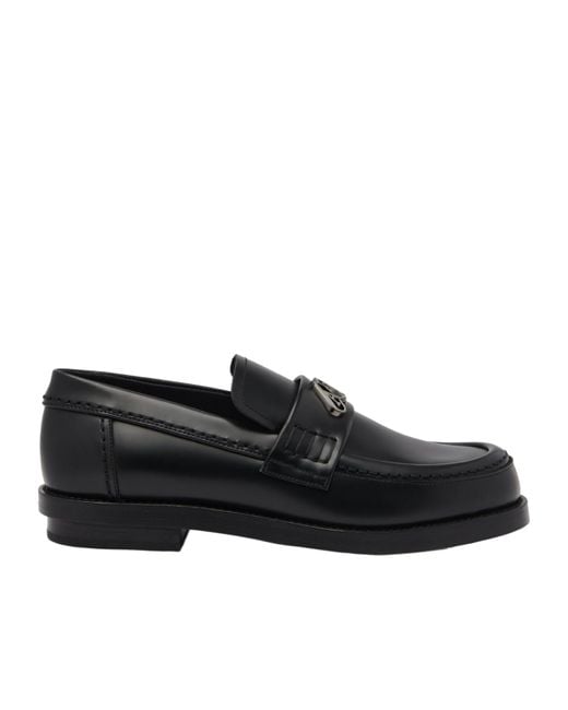 McQueen Black Seal Slip-On Loafers