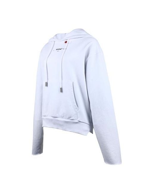 Off-White c/o Virgil Abloh Blue Logo Hooded Sweater