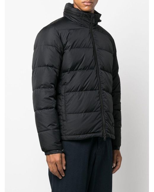 Aspesi Black Logo Patch Padded Jacket for men